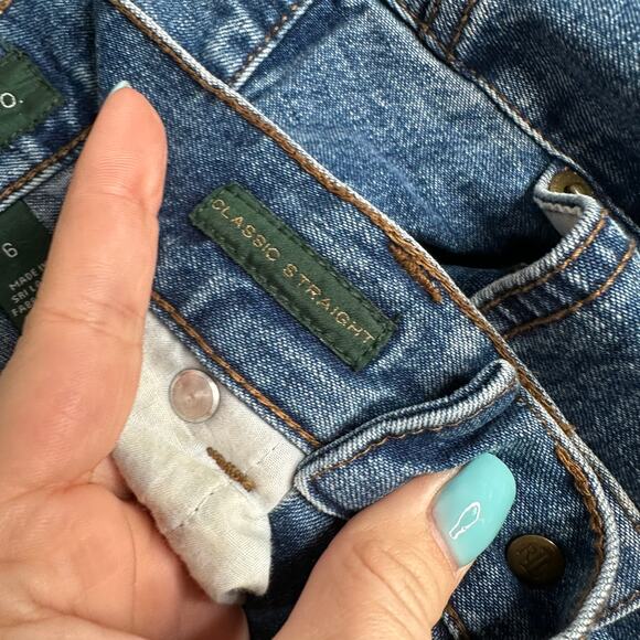 LRL Lauren Jeans Co‎ vintage Y2K classic straight medium wash denim sz 6 - Picture 6 of 8